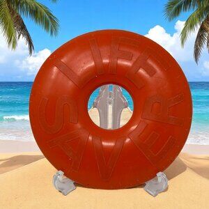 Vintage LIFESAVER LIFESAVERS frisbee Flying Disc - Red